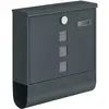 Songmics Boîte aux lettres murale, Gris Anthracite / 11P x 37L x 37H cm