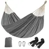 SONGMICS Double hamac de voyage, Gris