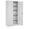 SONGMICS Meuble de rangements avec 4 étagères, Gris / 80L cm