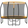 SONGMICS Trampoline extérieur avec échelle, Orange / Ø 305 cm
