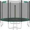 SONGMICS Trampoline extérieur avec échelle et filet de protection, Ver...
