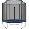 SONGMICS Trampoline extérieur avec échelle et filet de protection, Ble...