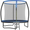 SONGMICS Trampoline extérieur avec échelle, Bleu / Ø 244 cm