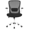 SONGMICSHOME Chaise de bureau pivotante en maille ergonomique avec sou...