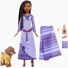 Mattel Disney-Wish-Coffret aventure Asha du Royaume de Rosas-Poupée, animaux HPX25
