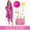 Mattel Poupée Barbie Extra Cool Safari - Poupée Mannequin - 3 Ans Et +