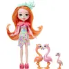 Mattel Enchantimals Sunshine Beach-Famille Florinda Flamant-Coffret