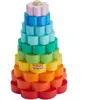 Fisher-price-empileur D’anneaux Avec 10 Pièces En Bois Hxt77 Multicolore