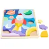 Mattel Fisher-Price - Puzzle En Bois L'espace - Puzzle 42 Pièces Pour Les Petits
