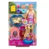 Mattel Poupée Et Chiots à La Piscine Barbie