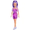 Barbie Fab Barbie - Poupée Fashionista Robe Violette - Poupée Mannequin - Dès 3 Ans