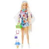 Barbie Poncho Extra Flower Power Et Peluche Pour Animaux De Compagnie