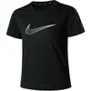 Nike Fille Df One Sleeve Gx T Shirt, Black/White, 8 ans EU