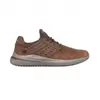 Skechers Homme Delson 3.0 Ezra Basket, Cuir Marron foncé, 45 EU
