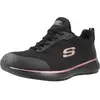 Skechers Squad Sr Baskets Femme Black Flat Knit /rose Gold Trim 39 EU