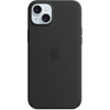 Apple Coque en silicone avec MagSafe pour iPhone 15 Plus Noir