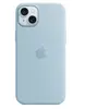 Apple Coque en silicone avec MagSafe pour iPhone 15 Plus Bleu clair