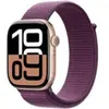 Apple Watch series 10 GPS 46 mm Aluminium Or rose Boucle Sport Prune