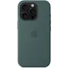 Apple Coque en silicone avec MagSafe pour iPhone 16 Pro - Vert lacustre
