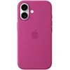 Apple Coque en Silicone avec MagSafe pour iPhone 16 - Fuchsia        