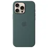 Apple Coque en silicone avec MagSafe Vert Lacustre - iPhone 16 Pro Max
