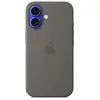Apple Coque en silicone avec magsafe pour iphone 16 gris minéral MYY33ZM/A