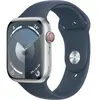 APPLE Watch 9 Alu 45mm Argent/Bracelet Sport Bleu M/L WATCH9-MR9E3QF