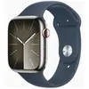Apple watch 9 cell 45mm sil. Edelst. Blau sportarmb. Sm MRMN3QF/A