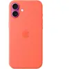 Apple Coque en silicone compatible MagSafe Tangerine pour iPhone 16 Plus