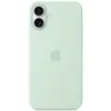 Apple Coque en silicone compatible MagSafe Aquamarine pour iPhone 16 Plus