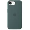 Coque en silicone Apple Vert Lac pour iPhone 16e