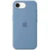 Coque en silicone Apple Bleu Hiver pour iPhone 16e