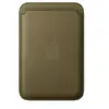 PORTE CARTES OLIVE SOMBRE