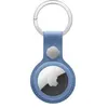 Porte-clés en tissage fin AirTag - Bleuet