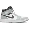 Baskets Nike  Air Jordan 1 Mid Light Smoke Grey Anthracite