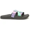Chaco Chillos Slide - Sandales femme Purple Green 36