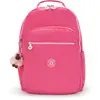 Kipling Sac À Dos Seoul Lap Happy Pink Combo Rose Grand Femme 100% Pol...
