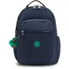 Kipling Sac À Dos Seoul Lap Blue Green Block Bleu Grand Femme 100% Polyamide