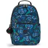 Kipling Sac À Dos Seoul College Blue Monkey Fun Imprimé Grand Femme 10...