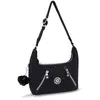Kipling Sac D'épaule Nikki Rapid Black Noir Petit Femme 100% Polyamide