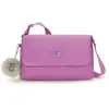 Kipling Sac D'épaule Gipsie Playfull Pink Rose Petit Femme 100% Polyam...