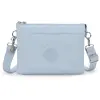Kipling Sac Bandoulière Riri L Glowing Blue Quilt Bleu Standard Femme 63% Polyamide, 37% Polyurethane