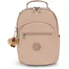 Kipling Sac À Dos Seoul S Light Clay Sand Rose Petit Femme 100% Polyam...