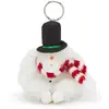 Kipling Singe/porte Clé Snowman Monkey Snowman White Blanc Petit Femme...