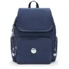 Kipling Sac À Dos City Zip S Endless Blue Bleu Petit Femme 100% Recycled Polyamide