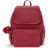 Kipling Sac À Dos City Zip S Funky Red Rouge Petit Femme 56% Recycled Polyamide, 44% Polyamide