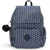Kipling Sac À Dos City Zip S 3d K Blue Imprimé Petit Femme 100% Recycled Polyester