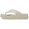 Crocs Femme Getaway Platform Flip, Stucco, 38/39 EU