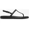 Crocs Femme Miami Thong Flip Tongues, Noir, 39/40 EU