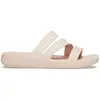 Crocs - Women's Getaway Strappy - Sandales taille 6, beige/blanc